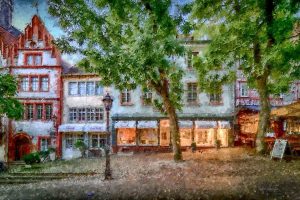 Herbstlicher Marktplatz I
